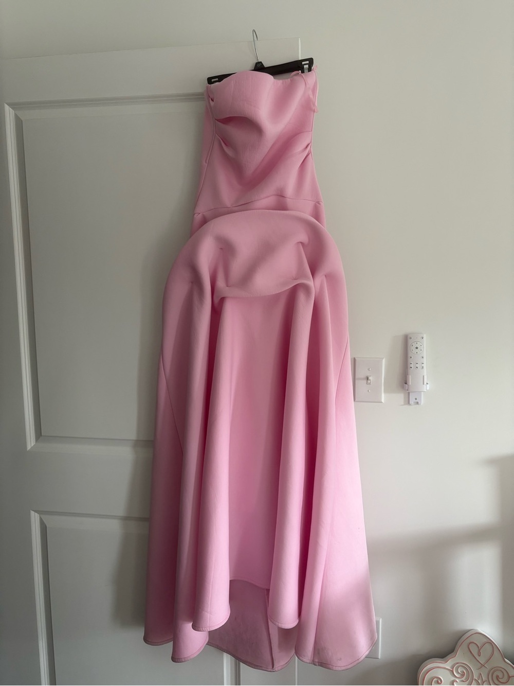 Strapless Pink A-Line Formal Gown